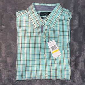 NWT Nautica Short Sleeve Button Down
